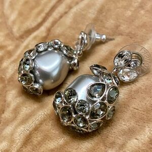 Elegant Silver Crystal Earrings
